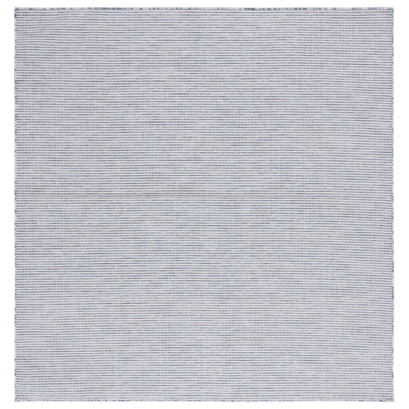 Navy Square Tufted Synthetic 77" Indoor/Outdoor Area Rug