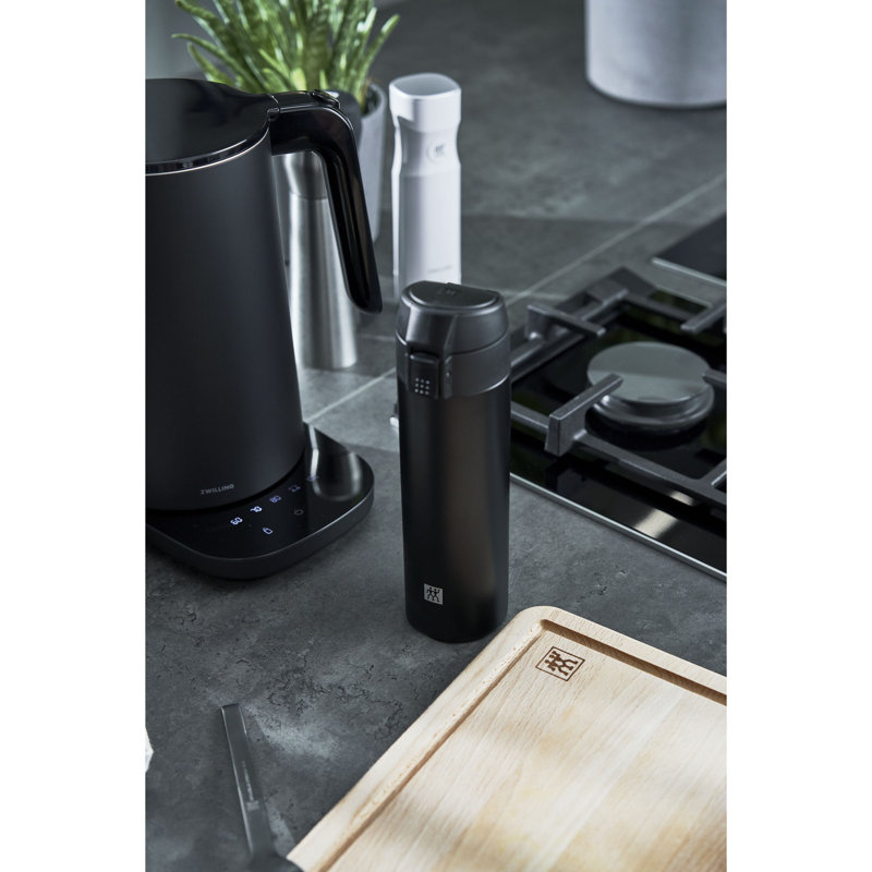 Matte Black Stainless Steel 450ml Travel Bottle