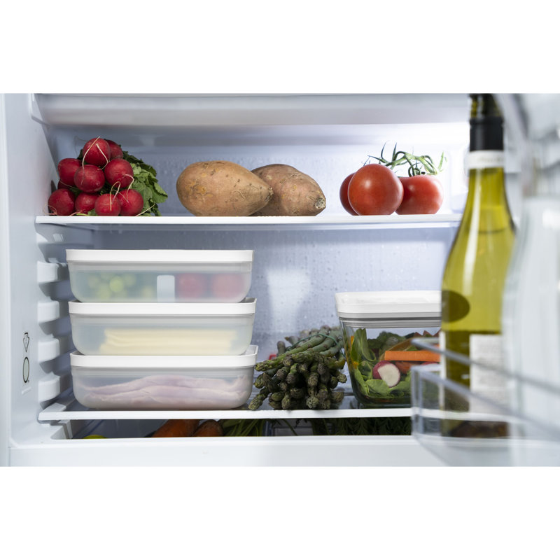 Large Semi-Transparent Plastic Vacuum Sealed Lunch Box