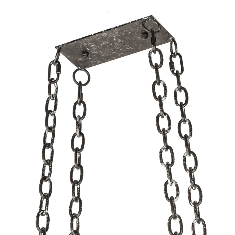 Neo Handcrafted Smoke Finish Metal Hanging Pot Rack