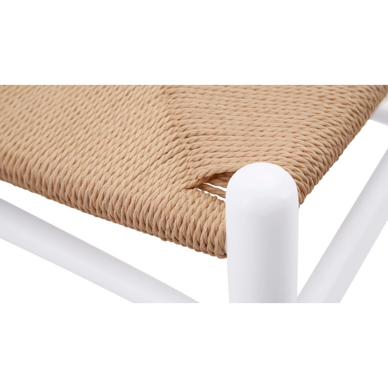 Classic White Wishbone Wooden Arm Chair
