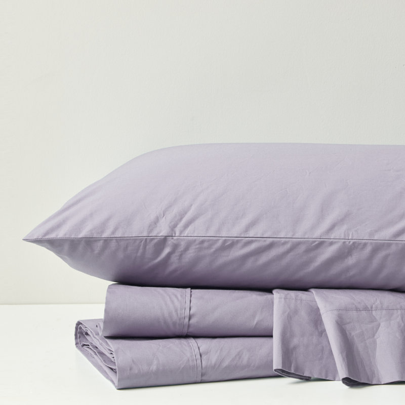 Ivory Queen Cotton Percale Sheet Set