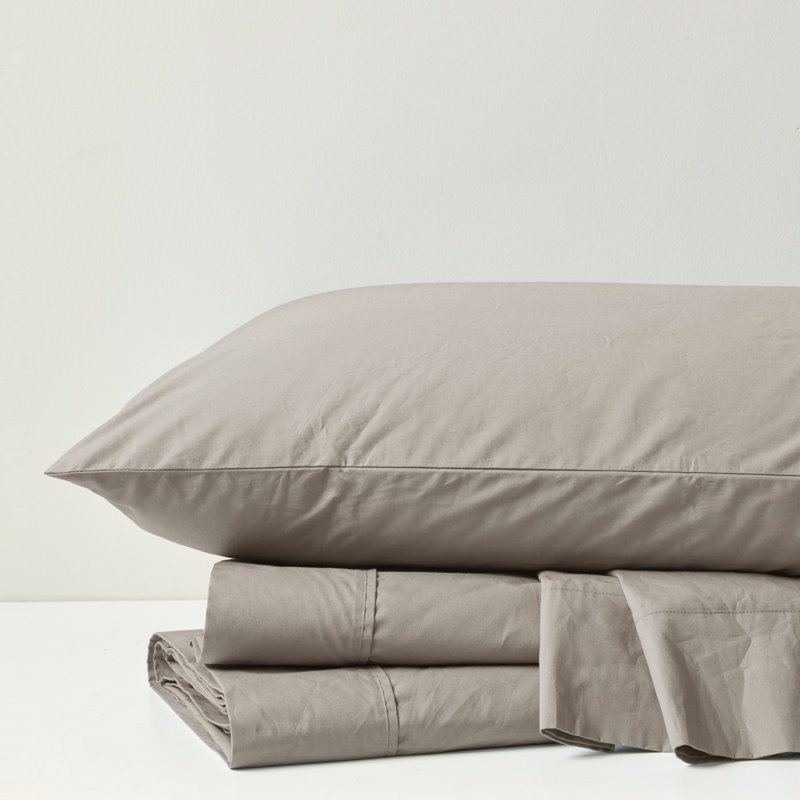 White Queen Cotton Percale Sheet Set