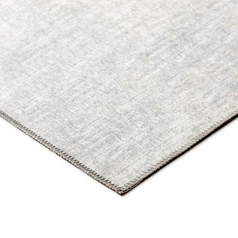 Rylee Transitional Gray Chenille 5' x 7'6" Flat-Woven Area Rug