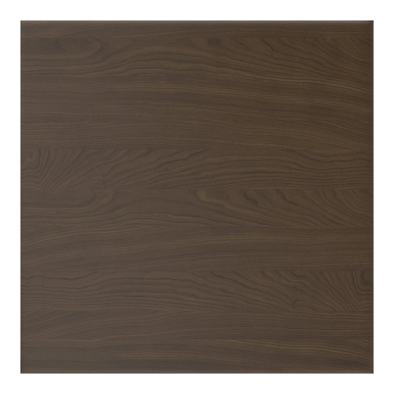 Modern Round Nesting Coffee Table Set in Sleek Brown Wood & Metal