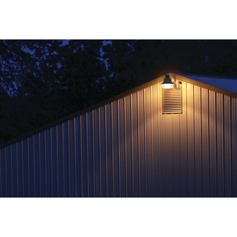 Traditional 2" White LED Outdoor Security Wall Light in Multicolor