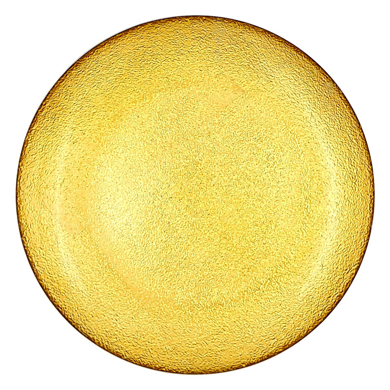 Handmade Gold Gilded Glass Dinnerware Set - Service for 4