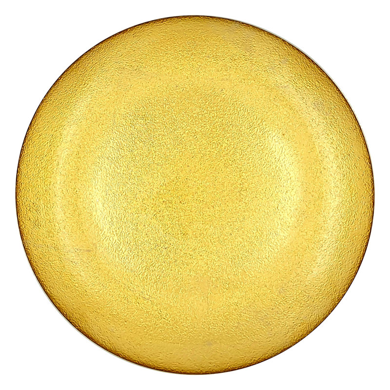 Handmade Gold Gilded Glass Dinnerware Set - Service for 4