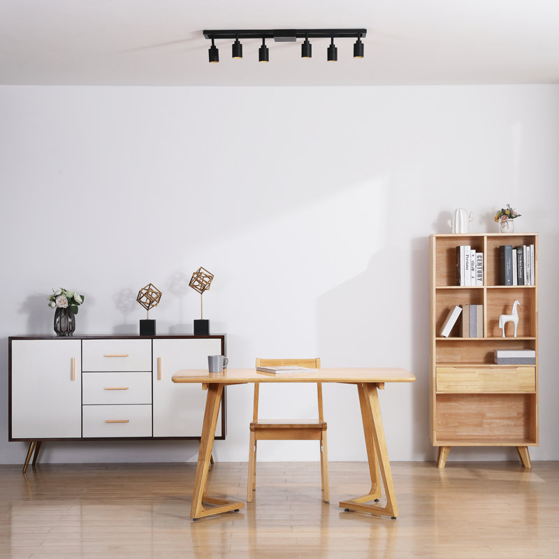Shura Matte Black 6-Light LED Square Track Light