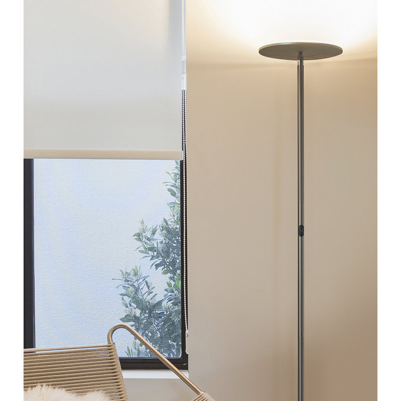 Brushed Nickel 67" LED Torchiere Floor Lamp with Voice Control