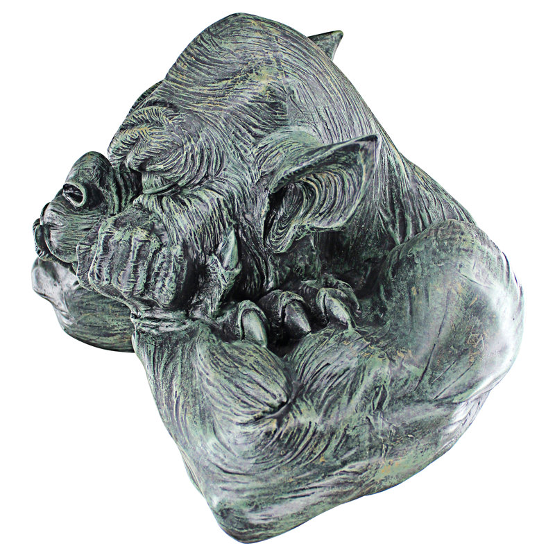 Goliath Greystone Finish Large Resin Gargoyle Statue