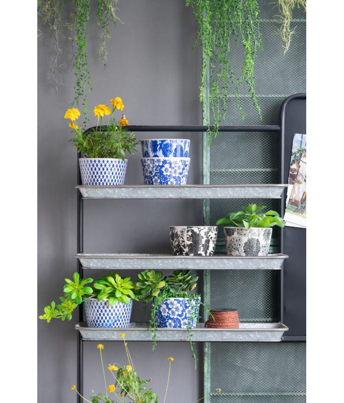 Baese Matte Black and Galvanized Silver Multi-Purpose Etagere Bookcase