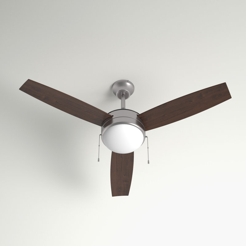 Phaze 52'' Polished Nickel Ceiling Fan with LED Light
