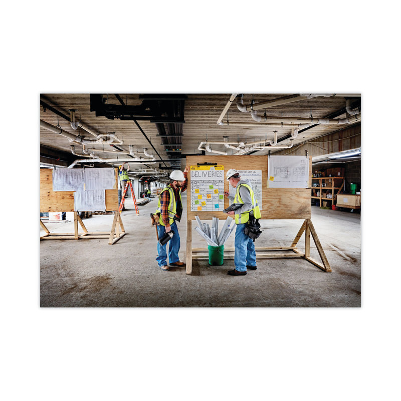 Large White Grid Self-Adhesive Easel Pad, 25 x 30 Inches