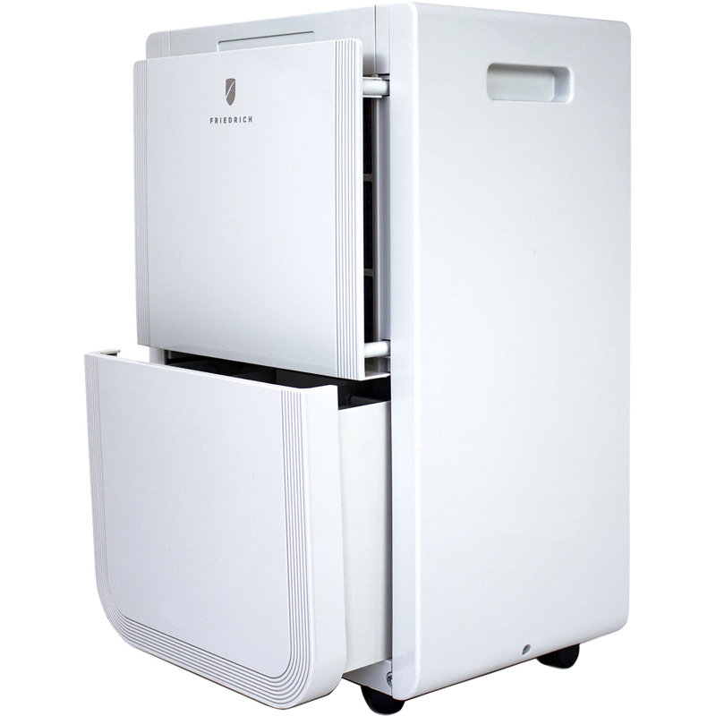 White 35-Pint Plastic Dehumidifier with Built-In Pump