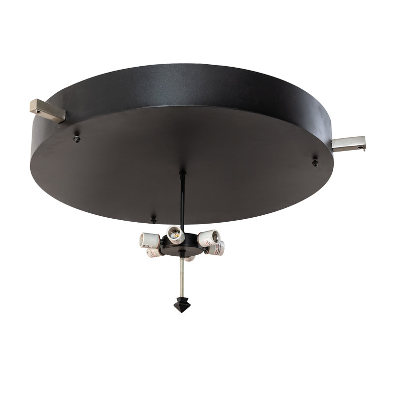 Brushed Nickel 36" LED Drum Flush Mount Light