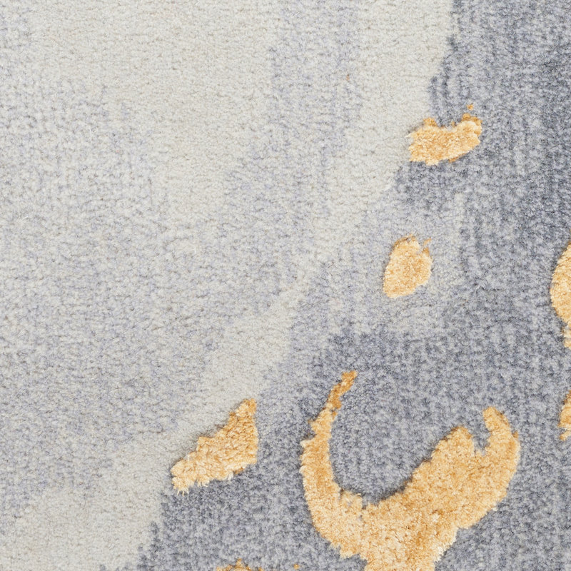 Prismatic Dreams Hand-Tufted Wool Blend 8' x 10' Gray Rug