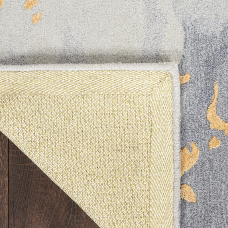 Prismatic Dreams Hand-Tufted Wool Blend 8' x 10' Gray Rug