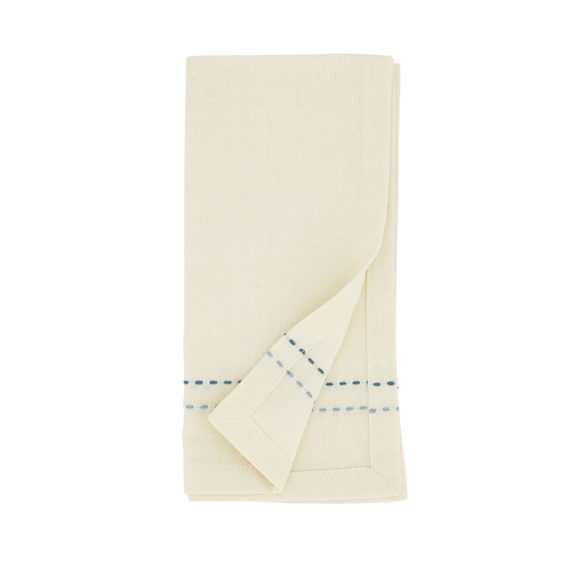 Anira Natural Cotton Square Table Napkin Set of 4