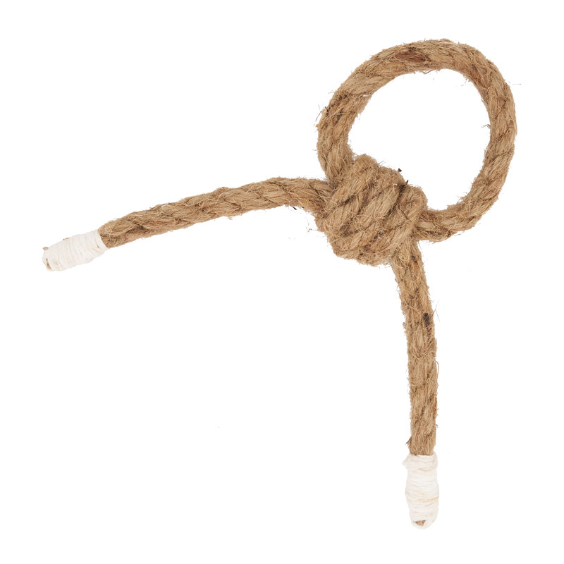 Natural Knotted Rope Napkin Rings Set of 4