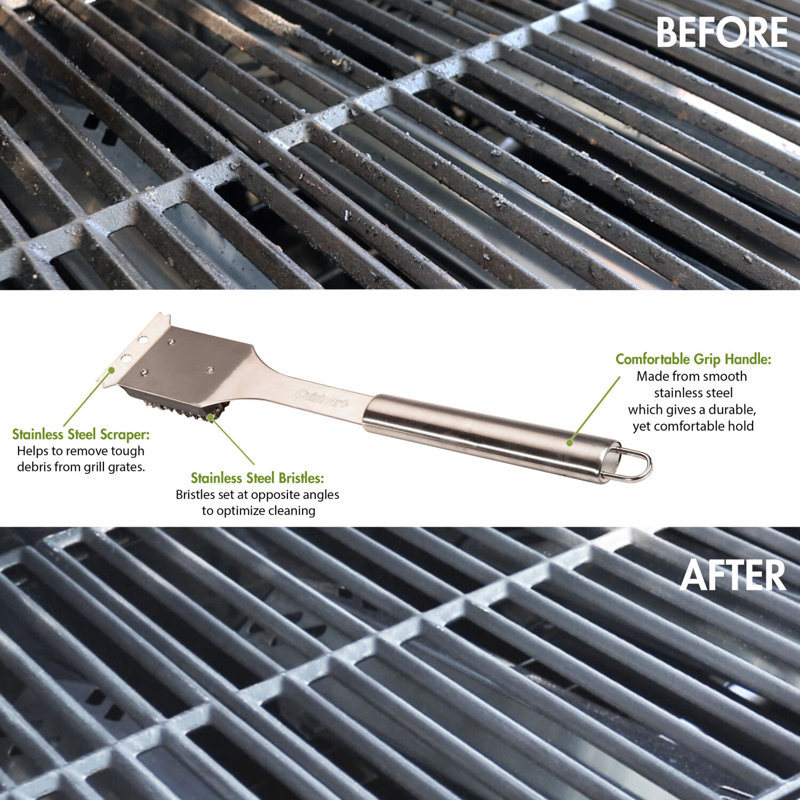 Cuisinart Stainless Steel Long Handle Grill Cleaning Brush
