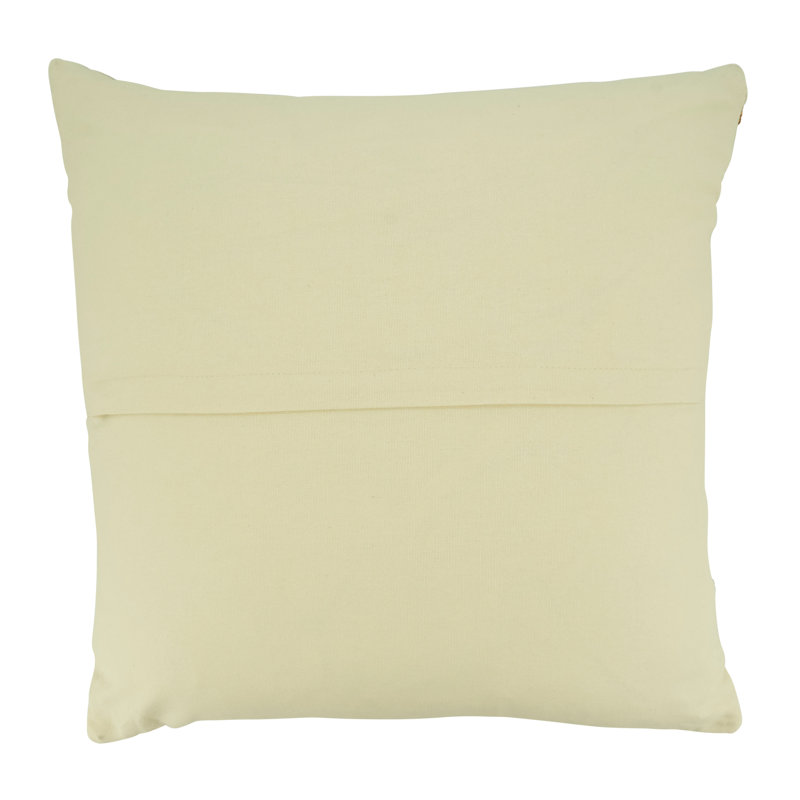 Multicolor Striped Cotton Blend Woven Throw Pillow
