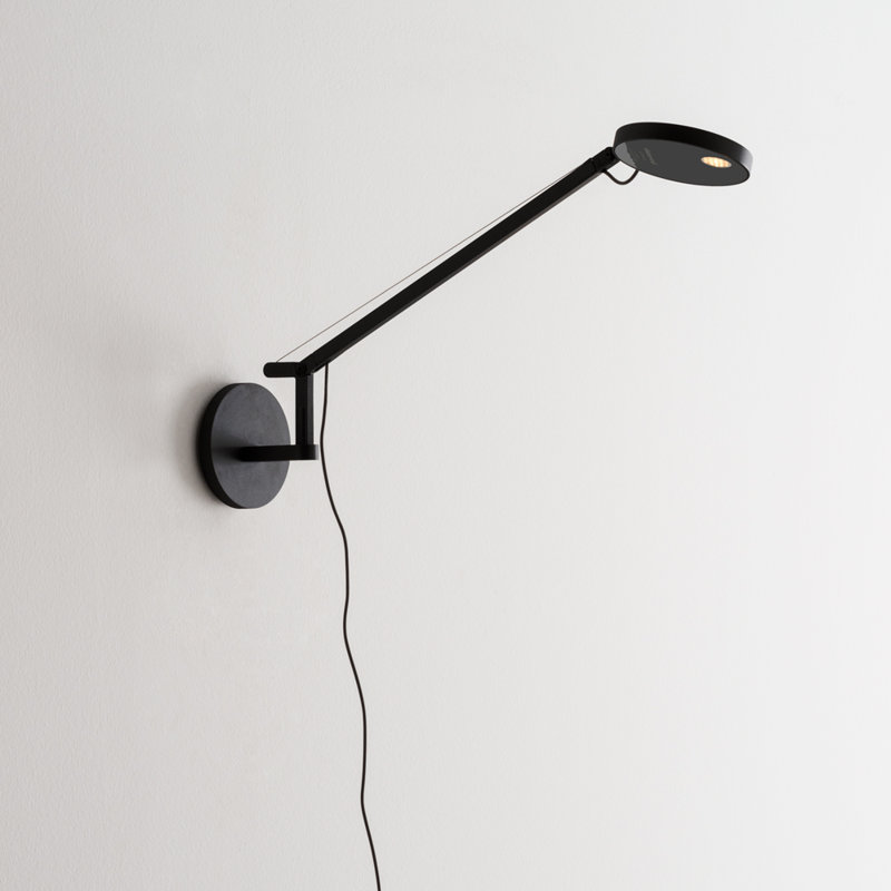 Elena Adjustable White Aluminum Dimmable Wall Sconce