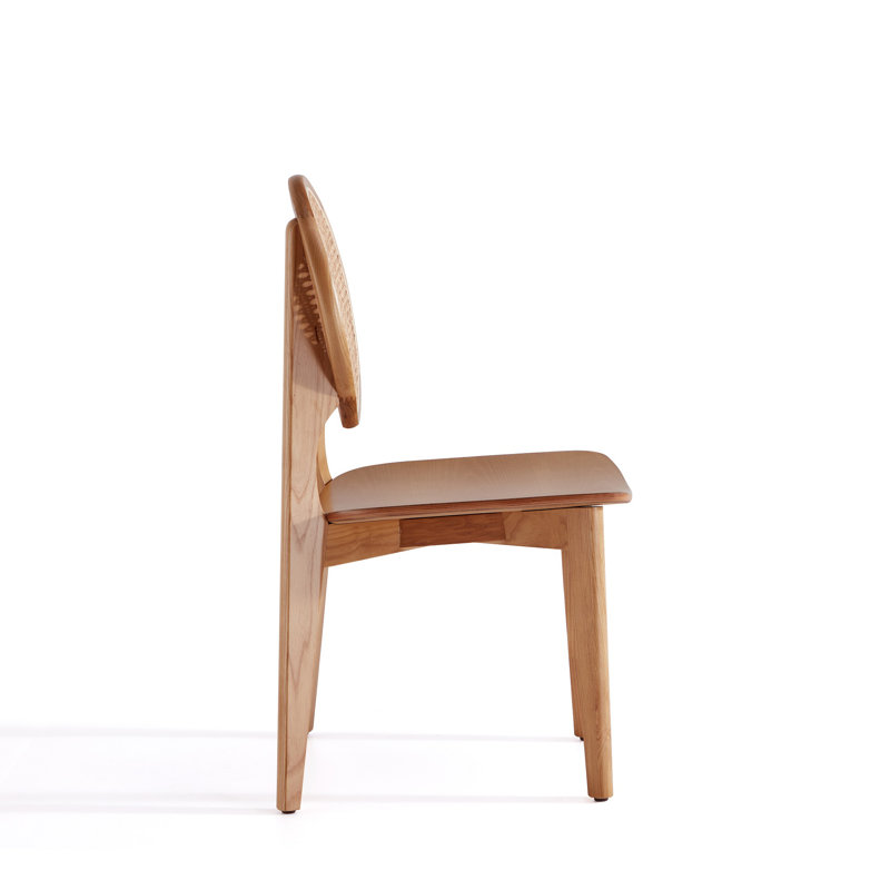 Versailles Nature Cane Mid-Century Modern Side Chair