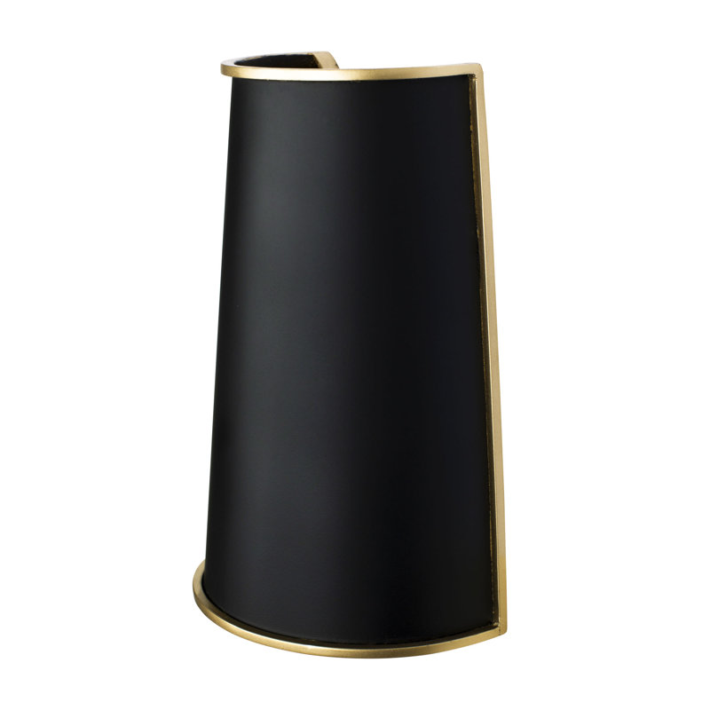 Coco Inspired Matte Black French Gold Dimmable Wall Sconce
