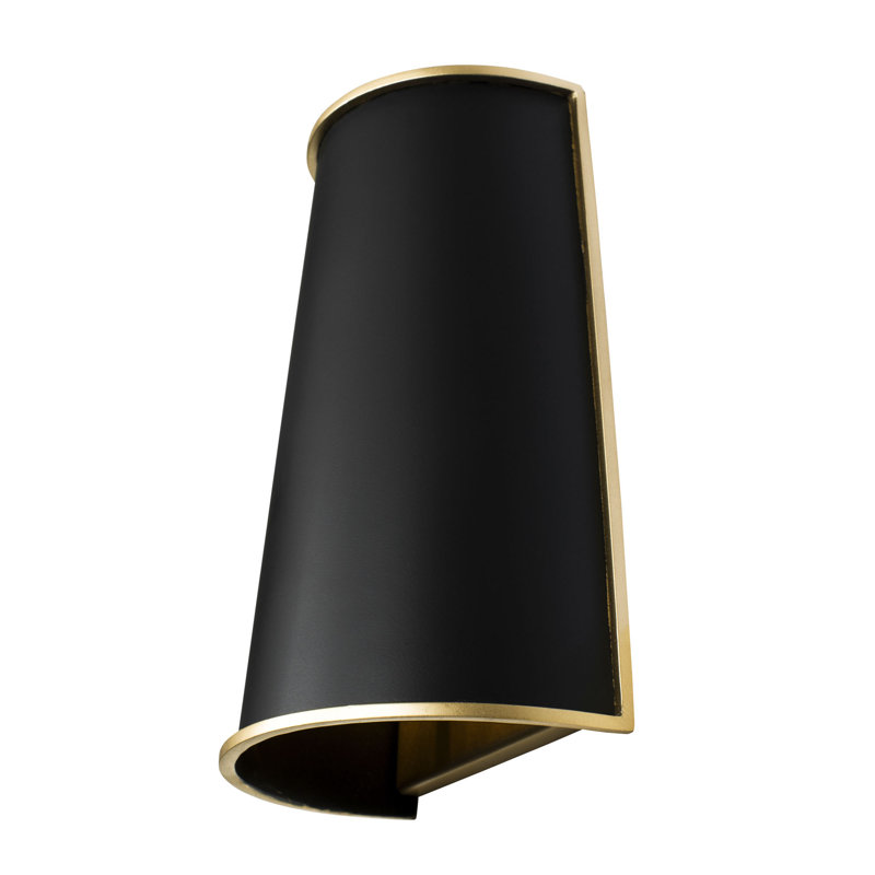 Coco Inspired Matte Black French Gold Dimmable Wall Sconce