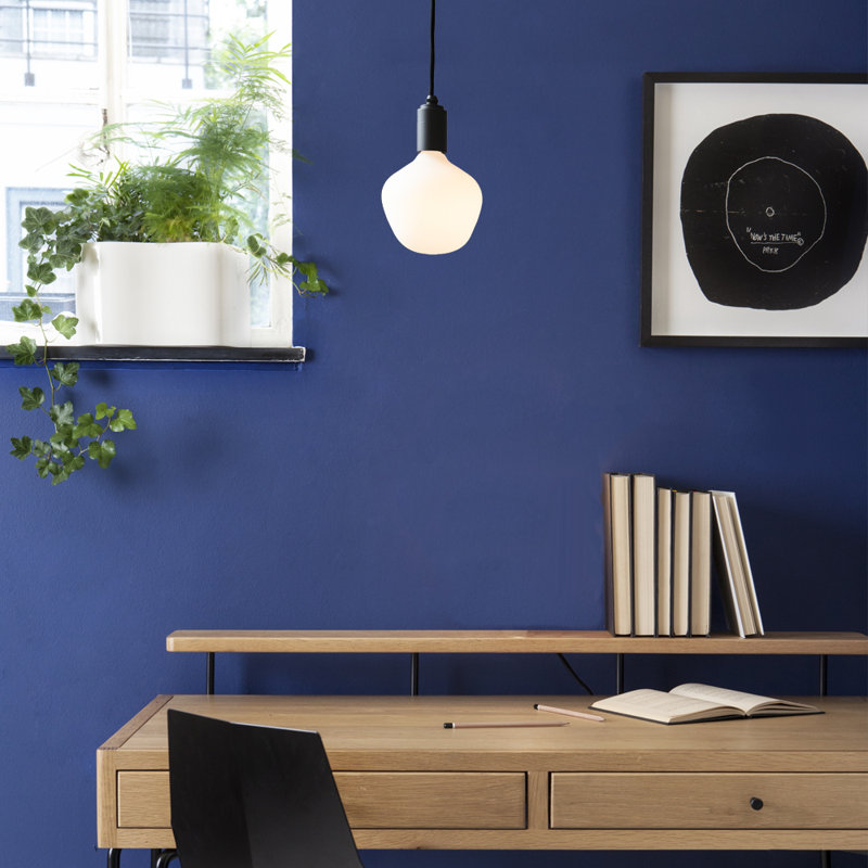 Enno Mini 6.85" High Black and White Glass Pendant Light