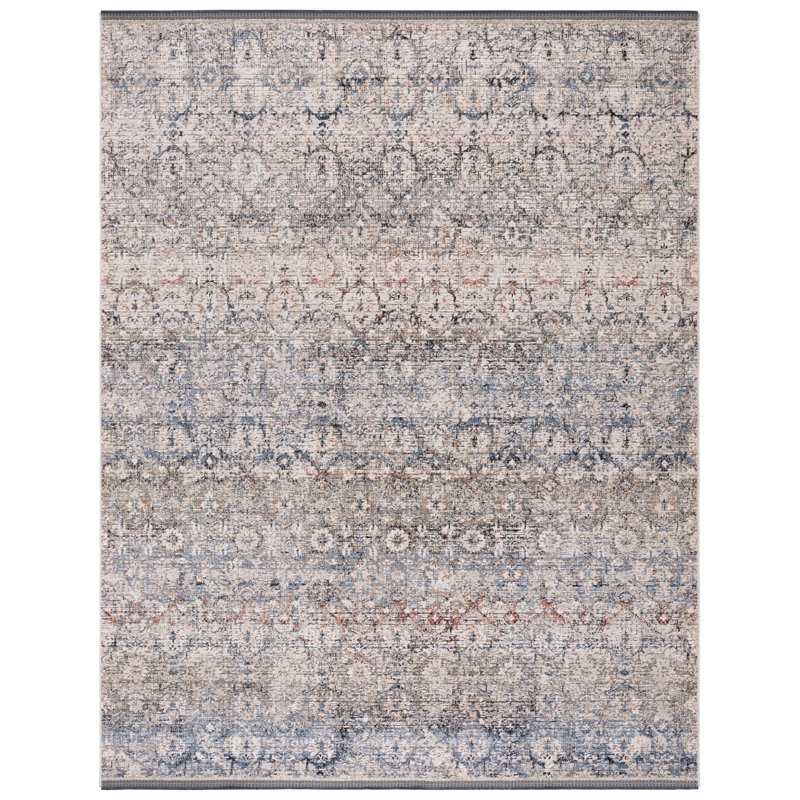 Elegant Hand-Knotted Black and Green 8' x 10' Wool Blend Area Rug