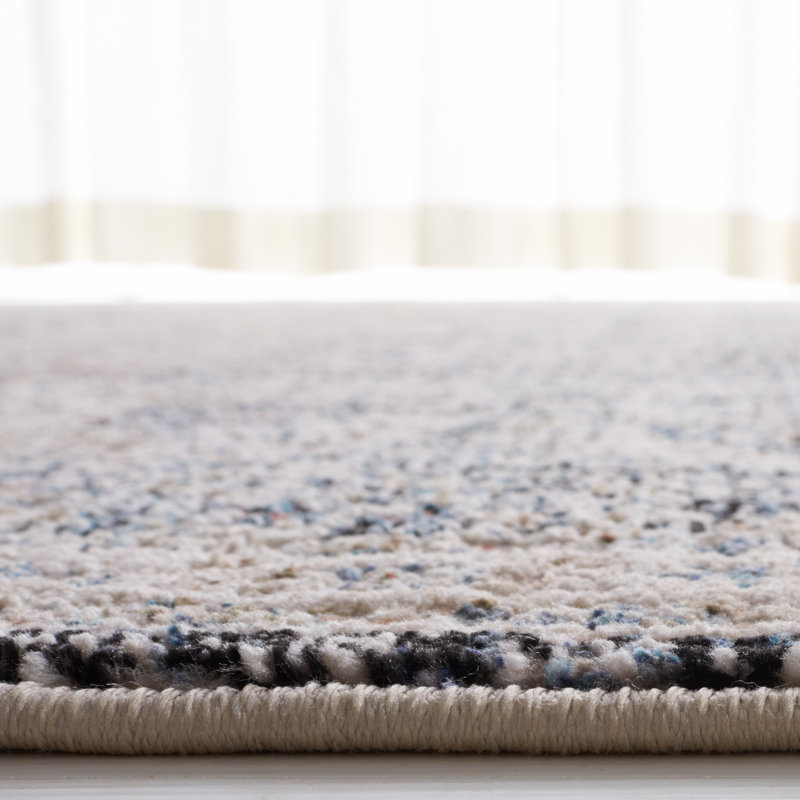 Ivory Elegance 4' x 6' Hand-Knotted Wool Blend Rectangular Rug