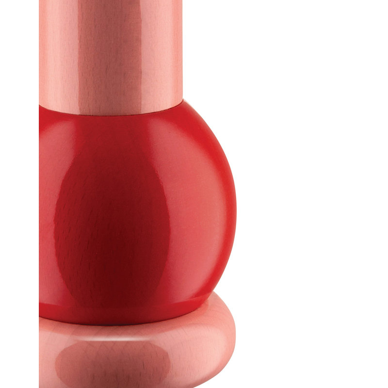 Beech Wood Pink Red Yellow Pepper Mill Grinder