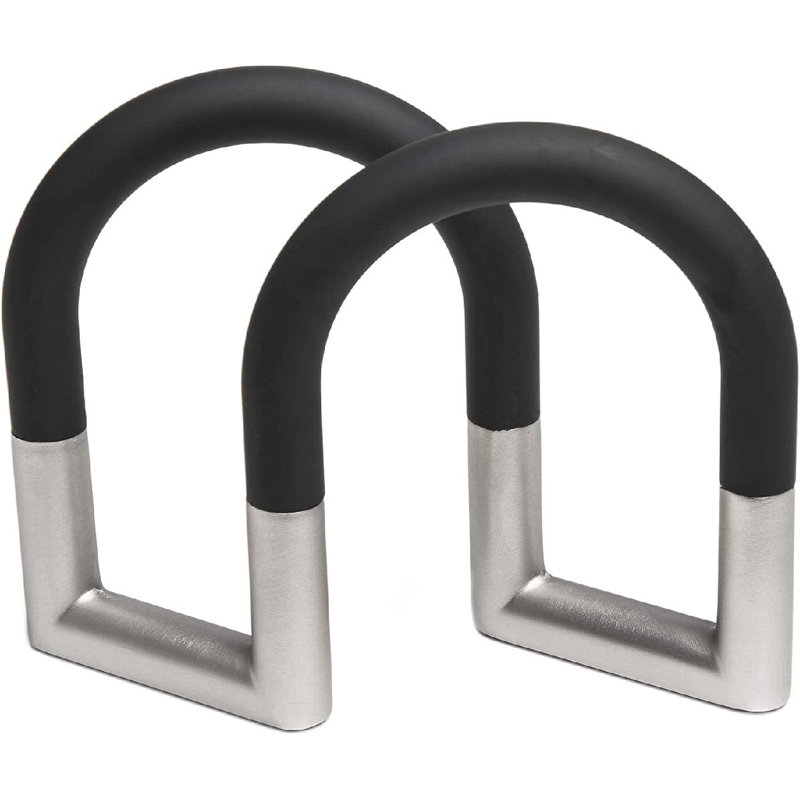 Black and Nickel Swivel Adjustable Metal Napkin Holder