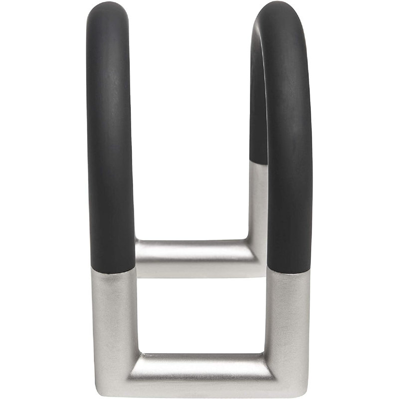Black and Nickel Swivel Adjustable Metal Napkin Holder