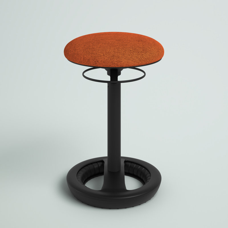 ErgoFlex 22" Orange Mesh Swivel Active Seating Chair