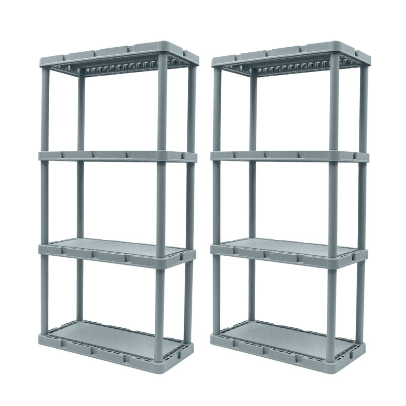 24'' High Resin 4-Tier Light Duty Multi-Purpose Shelving Unit