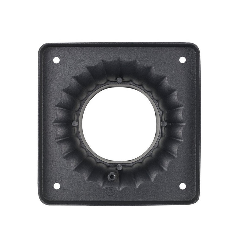 Granville Black Metal Pier Mount Lamp Base