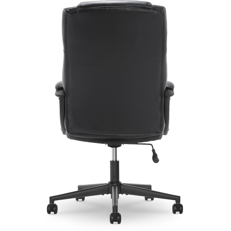 Black High Back Leather Executive Swivel Office Chair