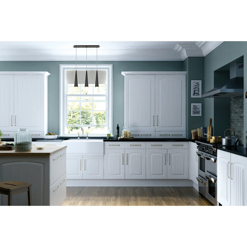 Matte Black 3-Light LED Kitchen Island Pendant