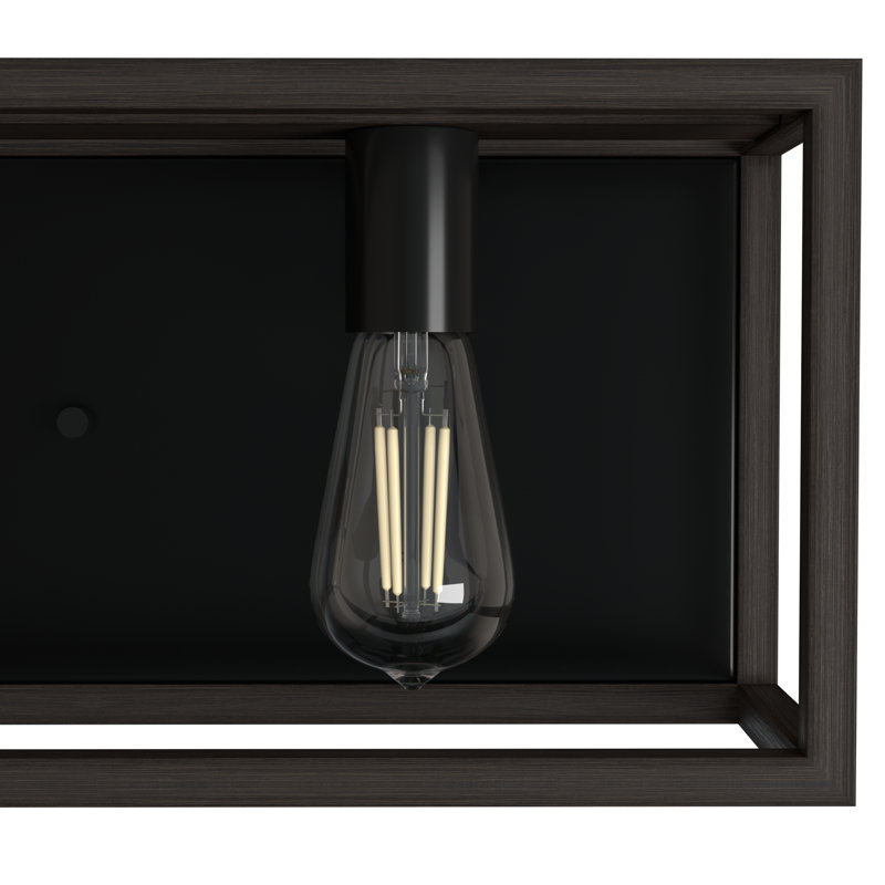 Squire Manor 33" Matte Black Outdoor Dimmable Vanity Light