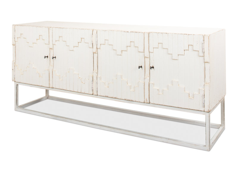 Aztec 80'' White Reclaimed Pine Sideboard
