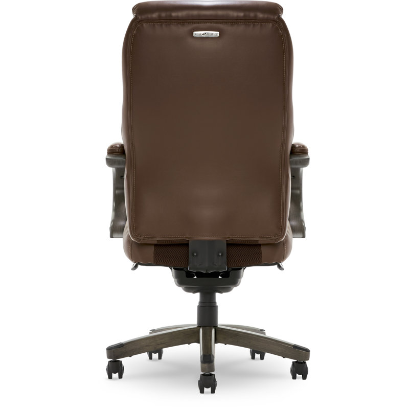 Chestnut Brown Leather High-Back Swivel Executive Chair