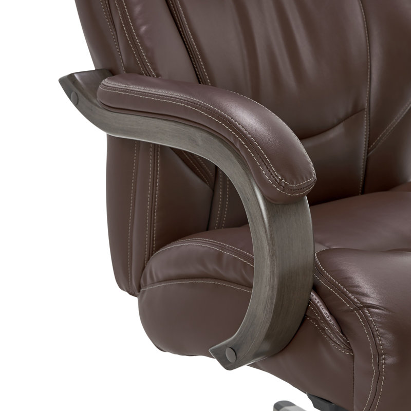 Chestnut Brown High-Back Executive Leather Office Chair