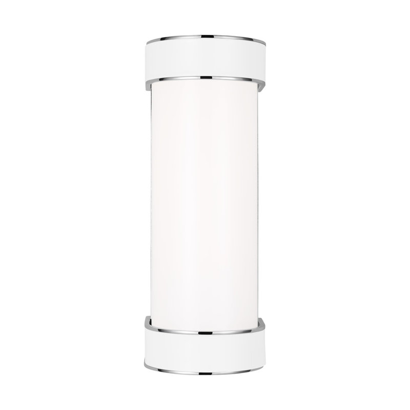 Monroe Polished Nickel Dimmable LED Cylinder Vanity Light