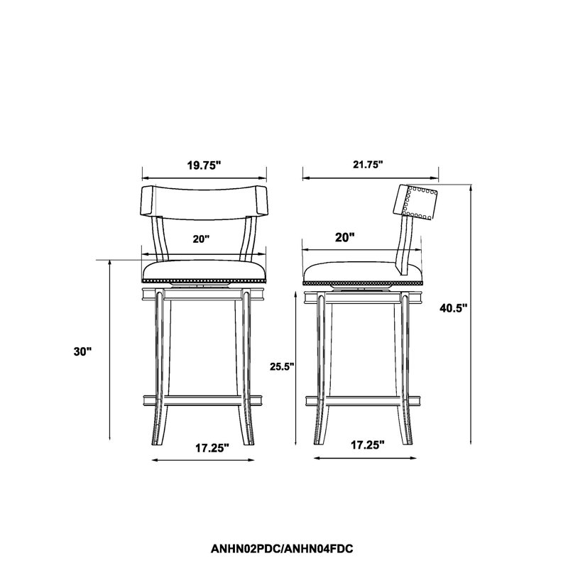 Weathered Brown and Beige Faux Leather Swivel Bar Stool