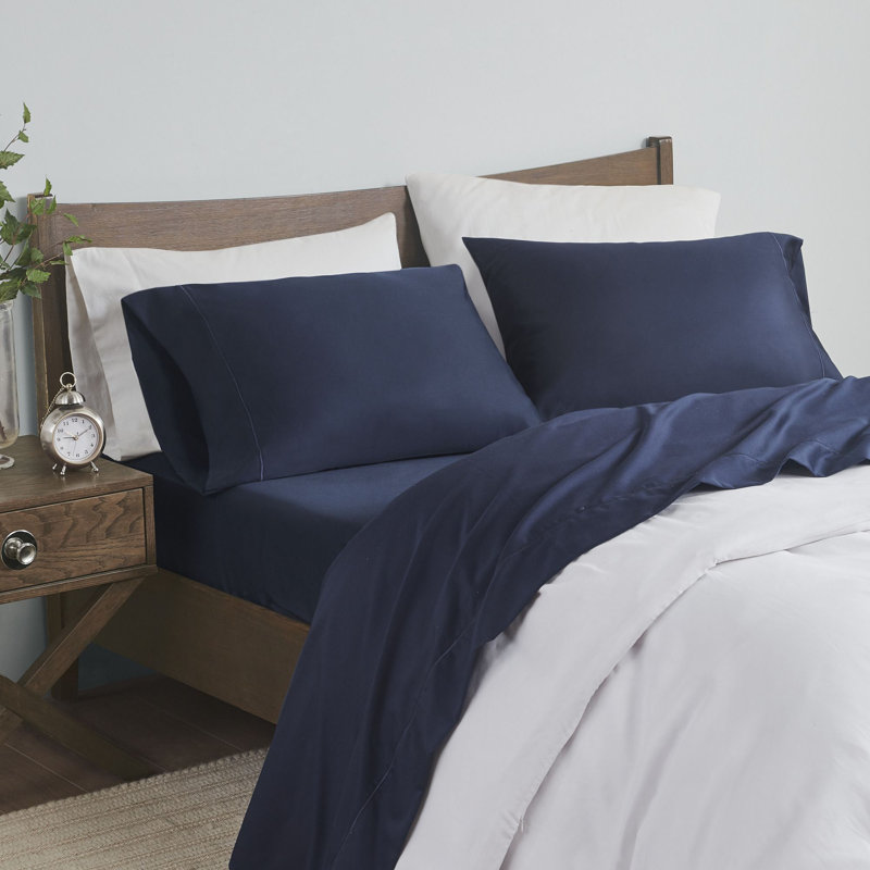 Queen Gray 600 Thread Count Cotton Sheet Set