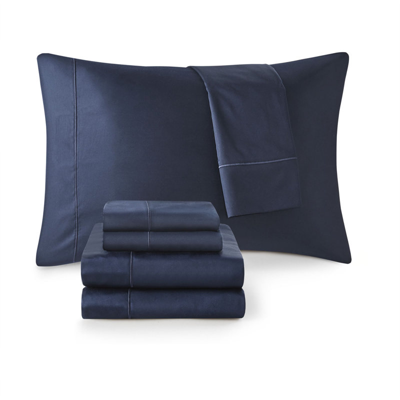 Queen Gray 600 Thread Count Cotton Sheet Set