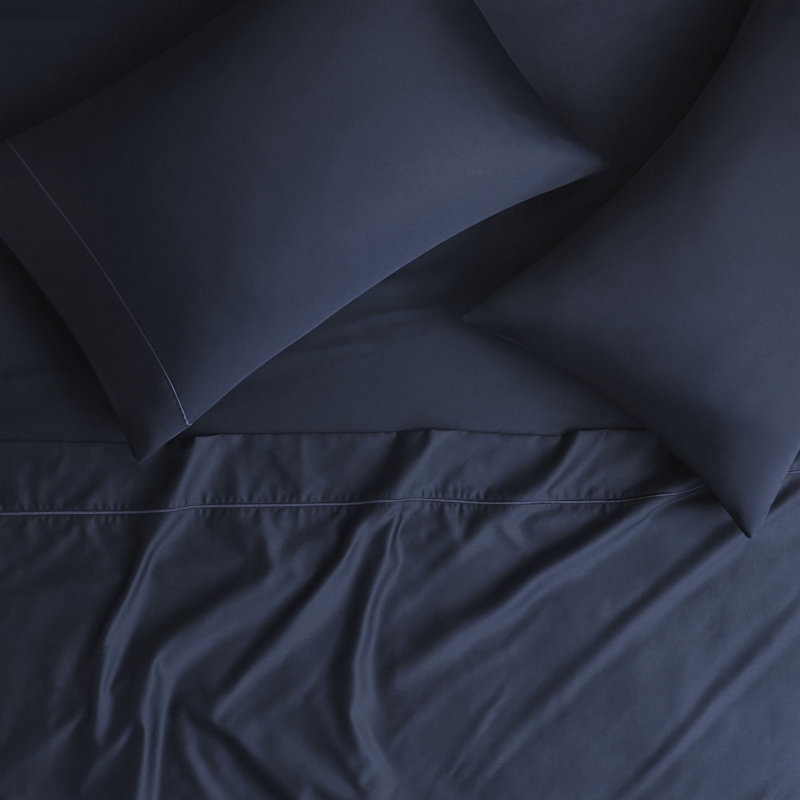 Queen Gray 600 Thread Count Cotton Sheet Set
